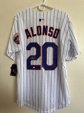 PETE ALONSO SIGNED NEW YORK METS MLB AUTOGRAPHED NIKE JERSEY W/COA - Large - 1